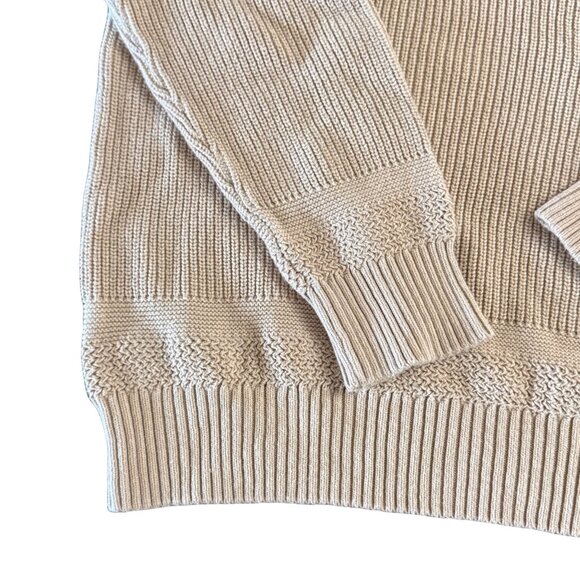 Slate and Stone Mens Beige Pullover Long Sleeve Sweater - Size XL - Picture 3 of 6